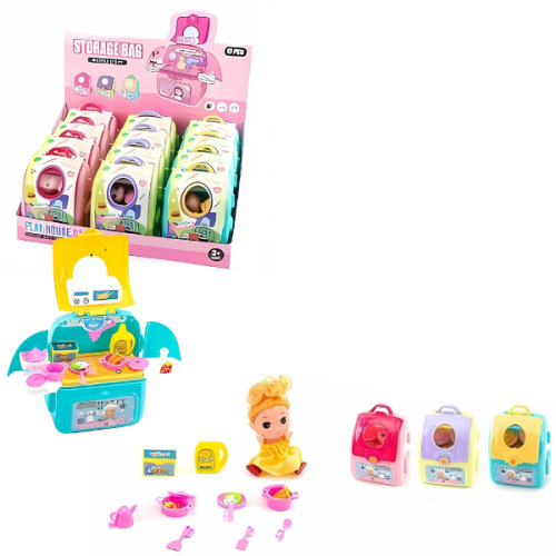 Игровой набор ,,Кухня» с 12 предметами и рюкзаком для хранения WD068B