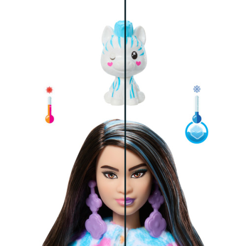 Кукла Barbie Cutie Reveal “Барби в плюшевом костюме единорога” HRK39