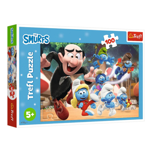 Пазлы "100" - Papa Smurfs lessons / The Smurfs 61270