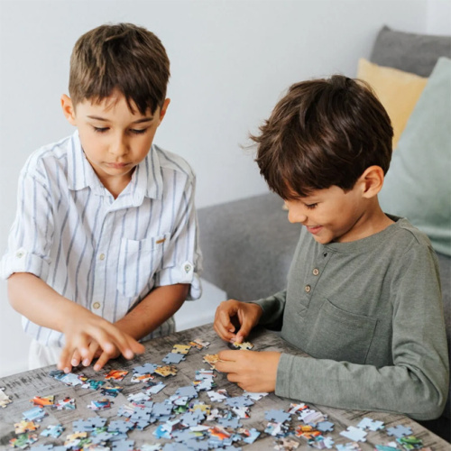 Пазлы "100" - Papa Smurfs lessons / The Smurfs 61270