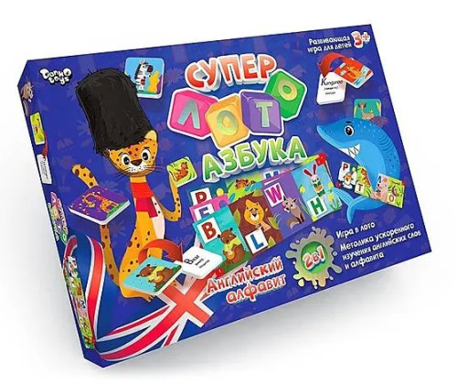 Игра для детей: Лото + Русско-английский алфавит  35736