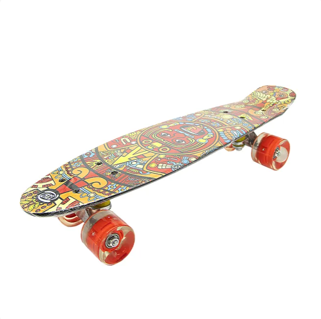 Penny board cu lumini "Ornament oriental" 211014