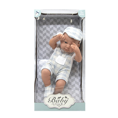Кукла-пупс "Baby so funny" 45 см в голуб.кепке с пустышкой код 662002