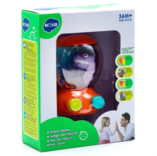 Интерактивная игра  HOLA "Hungry Shark" оранжевая 432015