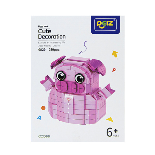 Сборная копилка "Свинка", 259 деталей 642038