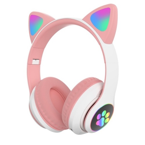 Bluetooth-наушники кошачьи ушки (люминесцентные), код STN28-1