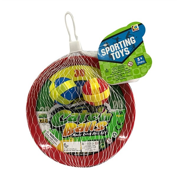 Set pentru jocul "Prinde mingea" cu velcro si 2 mingi 751-2CH
