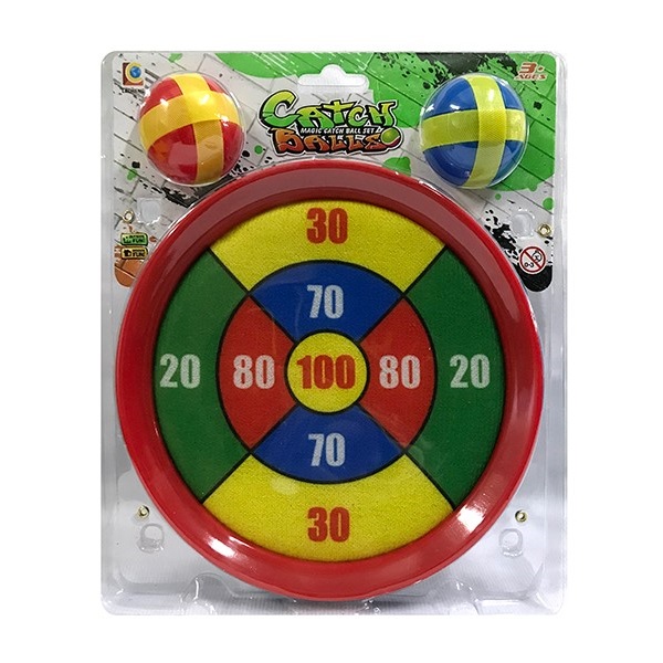 Set pentru jocul "Prinde mingea" cu velcro si 2 mingi 751-2CH