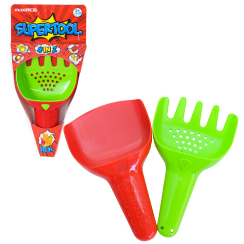 Super set 4 în 1 pentru nisip, 4 culori (MX5495)