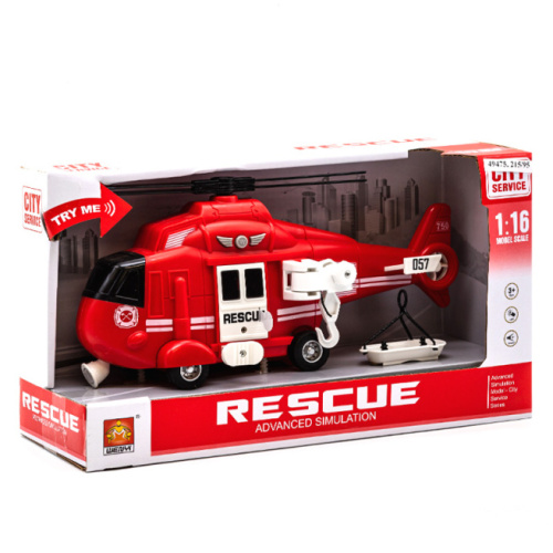 Вертолет инерционный. 1:16 "Fire & Rescue Helicopter" 49475