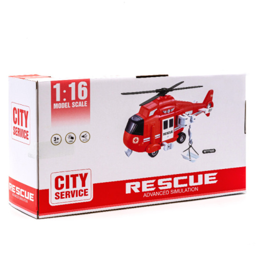 Вертолет инерционный. 1:16 "Fire & Rescue Helicopter" 49475
