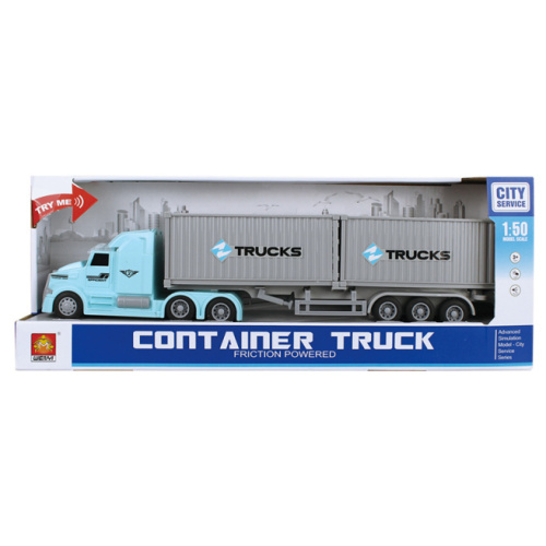 Грузовик инерционный 1:50 "Container Truck" (свет, звук) 36264