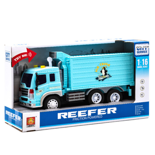 Машина инерционная. 1:16 "Refrigerator Truck " (свет, звук) 49476