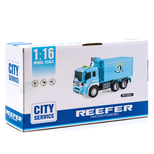 Машина инерционная. 1:16 "Refrigerator Truck " (свет, звук) 49476