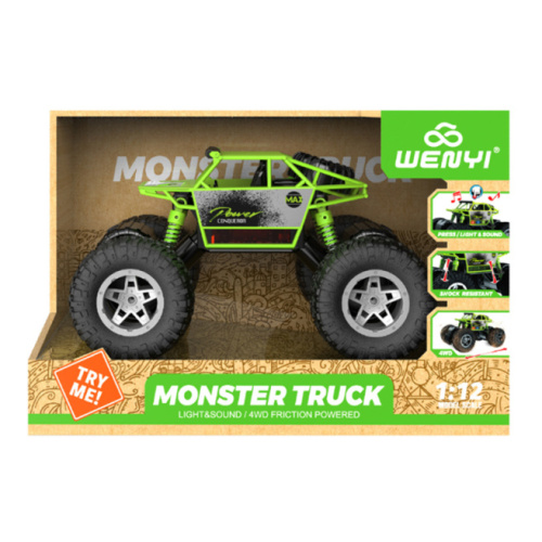 Машина "Monster truck" 4WD, зеленая 57923