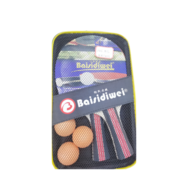 Palete tenis de masa (2 palete + 3 mingi) din lemn BSDW040242