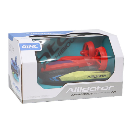 Игрушка лодка-амфибия с пультом управления красная 822093