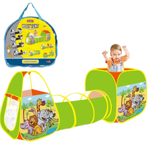 Игровой тоннель с палаткой и игровым кубом 606-102-10D