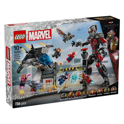 Конструктор LEGO Marvel Капитан Америка: Битва гражданской войны 76314