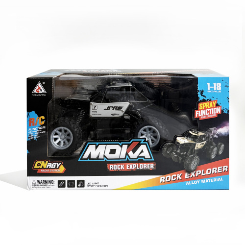 Машина металл "Rock Crawler Spray" 1:18 на пульте управления , аккумулятор  2127
