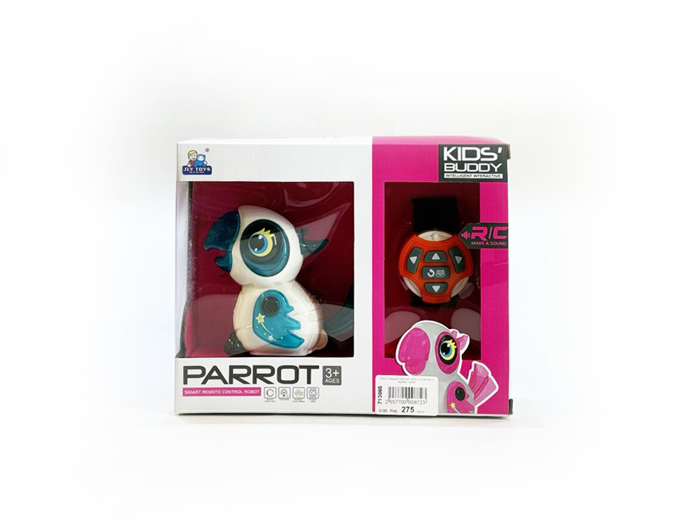 Игрушка попугай на п/у со светом и звуком  624-2