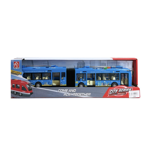 Инерционный автобус 1:16 "Double deck bus",  (свет, звук)  RJ3346B