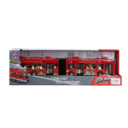 Инерционный автобус 1:16 "Double deck bus",  (свет, звук)  RJ3346B