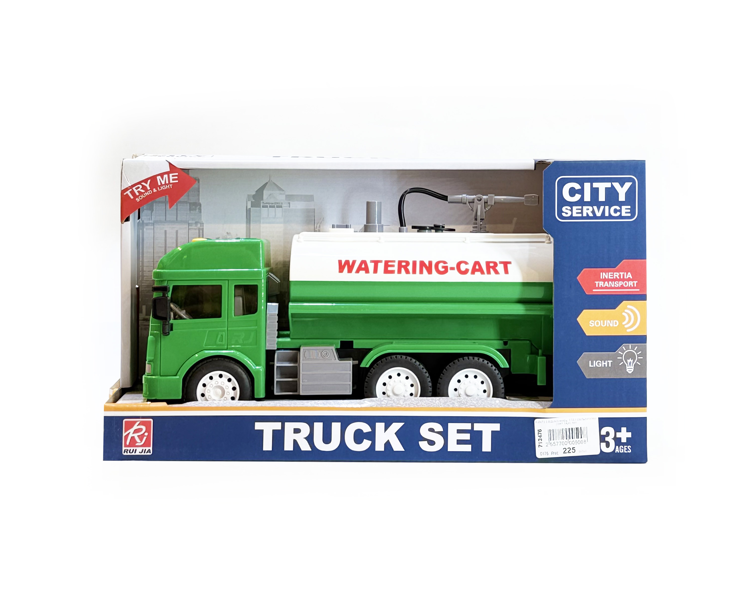 Водовоз инерц. 1:14 с распылителем  (свет, звук)  RJ6672-3