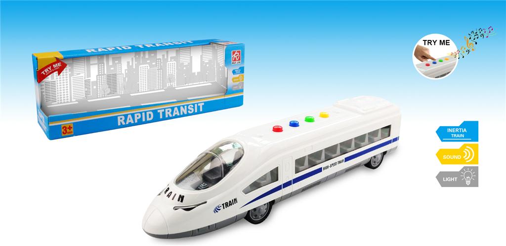 Tren cu inertie 1:16, (lumini, sunet). MIX RJ050