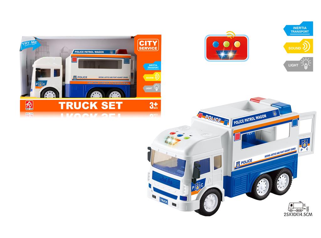 Полицейская машина  инерционная 1:14 (свет, звук) RJ6671-2