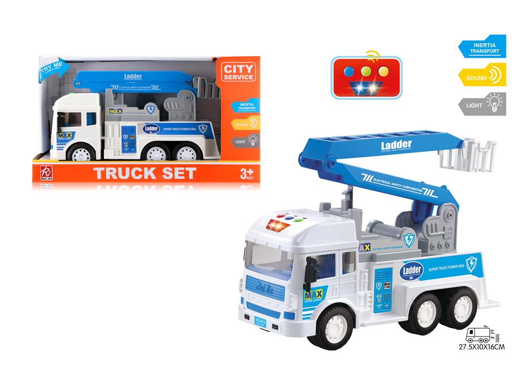 Camion inertial cu scara 1:14 (lumina, sunet) RJ6671-6