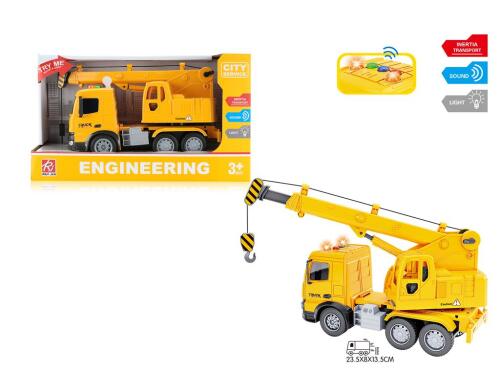 Кран инерц. 1:18 (свет, звук) RJ002D