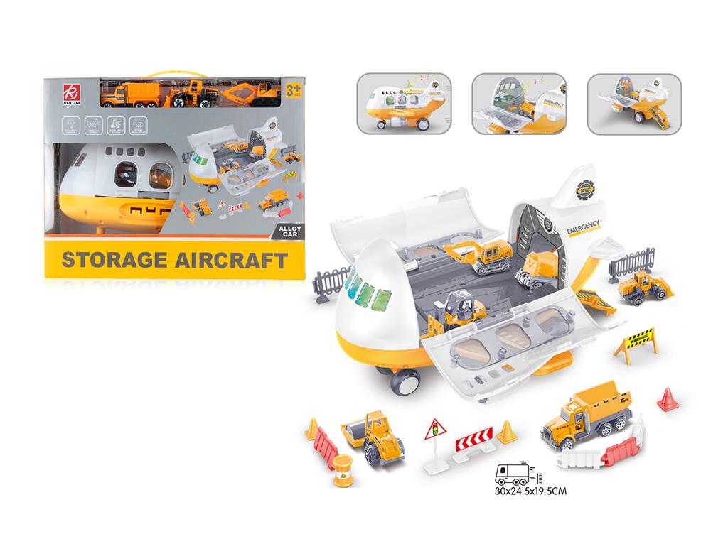 Игровой набор "Storage Aircraft", (свет, звук), желтый RJ6807A