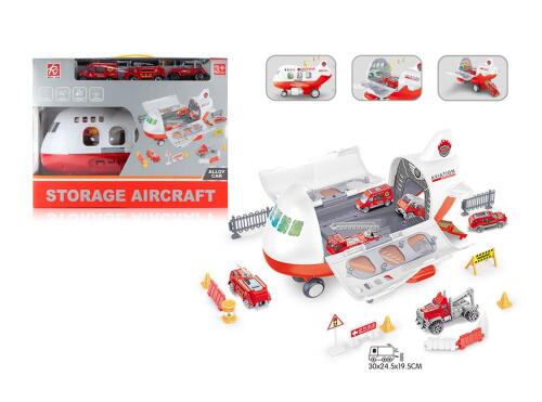 Игровой набор "Storage Aircraft", (свет, звук), красный RJ6807B