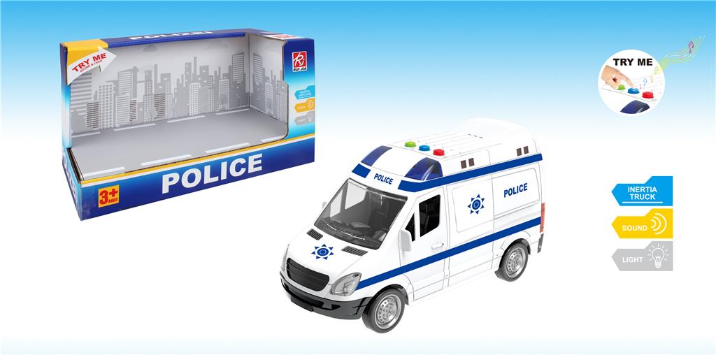 Masina de politie 1:32, (lumina, sunet) RJ042