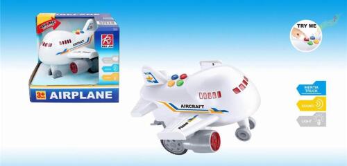 Самолет инерционный "Aircraft" (свет, звук) RJ022