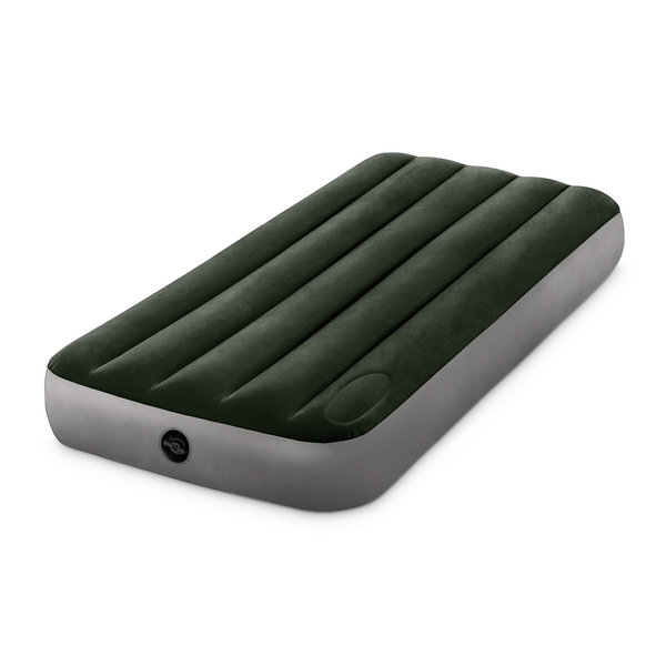 INTEX Надувной матрас “Velur Downy” 76×191×25 см co встроенным ножным насосом, до 136 кг 64760