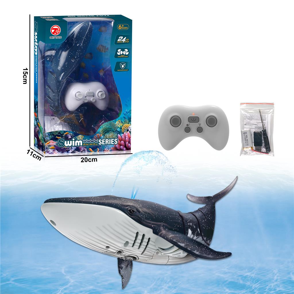 Balena interactiva cu t/c, pulverizator de apa, USB 18002-41