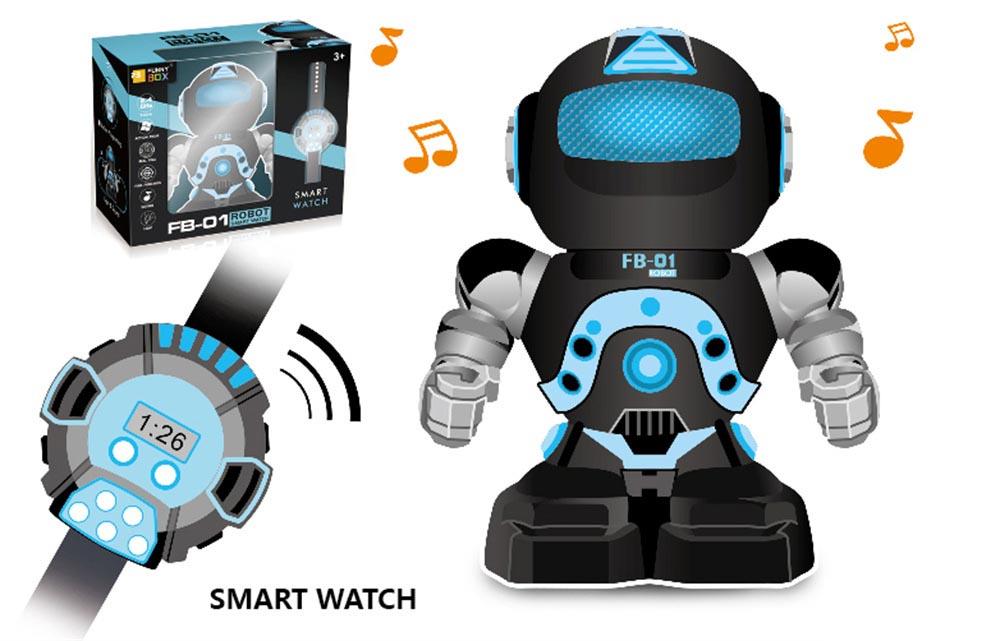 Robot cu t/c (ceas), lumina/sunet 208049