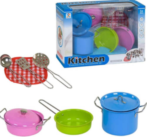 Игровой набор посуда метал., 11 дет. 988-E9