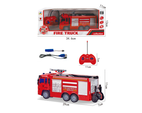 Пожарная машина 1:30 на п/у "Fire Truck" JC21-8