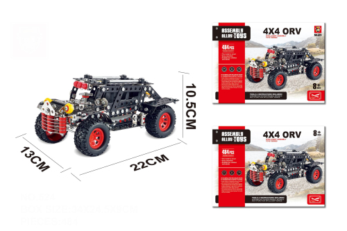 Конструктор метал. "4x4 ORV" 484 дет.  524