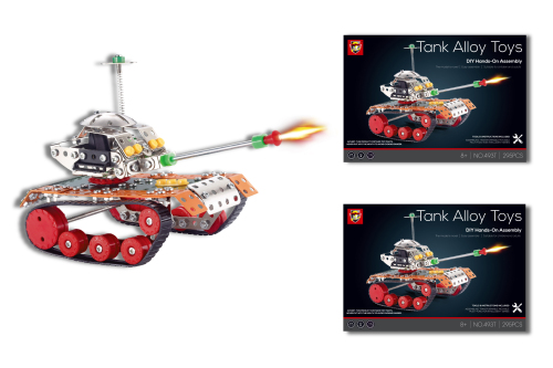 Конструктор метал. "Tank" 295 дет. 493T