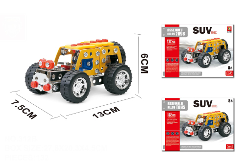 Конструктор метал. "SUV" 132 дет. 312B