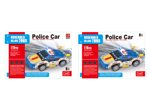 Конструктор метал. "Police car" 119 дет.  553
