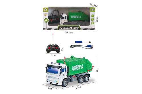 Машина мусоровоз 1:30 на п/у "Truck" JC21-5