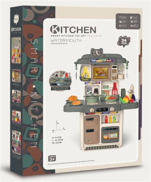 Игровой набор кухня 34 ел., со светом и звуком 383-053