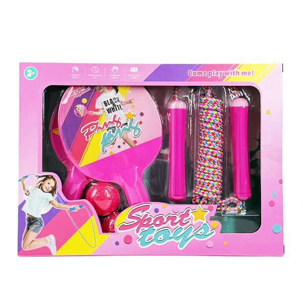 Set de rachete de tenis de masă cu coardă de sărit  626-5