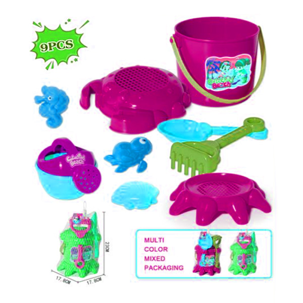 Set nisip „Crab” 9 buc, verde KX91-A22