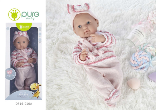 Кукла виниловая 40см "Pure Baby", в костюме DF16-010A